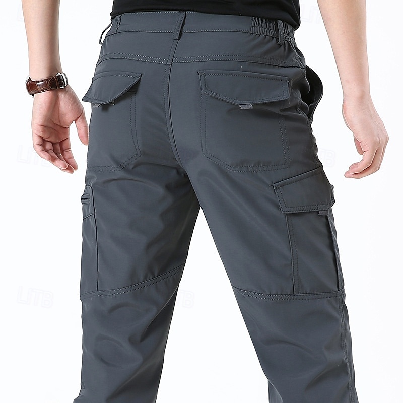 Voor heren Cargohosen Wandelbroek wandelbroek Buiten Normale pasvorm waterdicht Winddicht Sneldrogend Lichtgewicht Broeken / Regenbroek / Overbroek Zak Elastische taille Zwart Leger Groen 2025 - $28.99 –P7