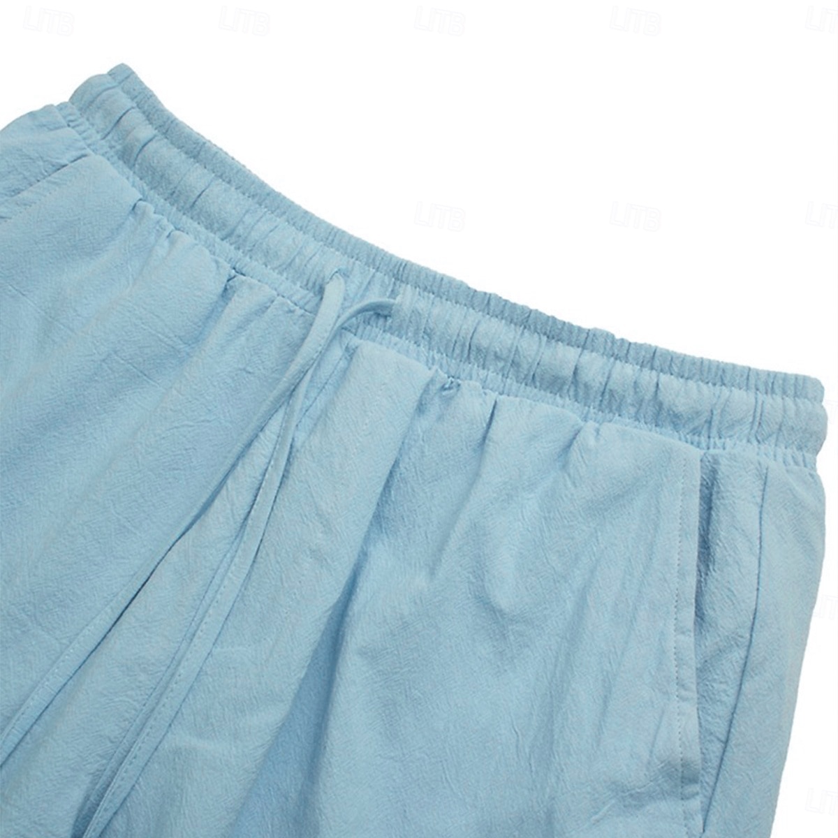 Homens Bermuda Cargo Calção Shorts de linho Shorts de verão Shorts de praia Cintura elástica Com Cordão Bolso multi Tecido Comprimento do joelho Ao ar livre Praia Férias Havaiana Preto Branco Sem de 2025 por $22.99 –P11