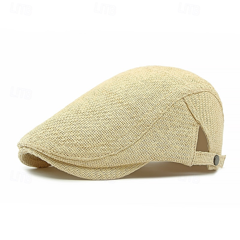 Męskie Kaszkiet Kapelusz Ascot Kapelusz gazeciarza Jasne khaki Czarny Lukrecja Moda Codzienny Ulica Codzienny Równina Regulowany Filtr przeciwsłoneczny Oddychający 2026 - $13.49 –P4