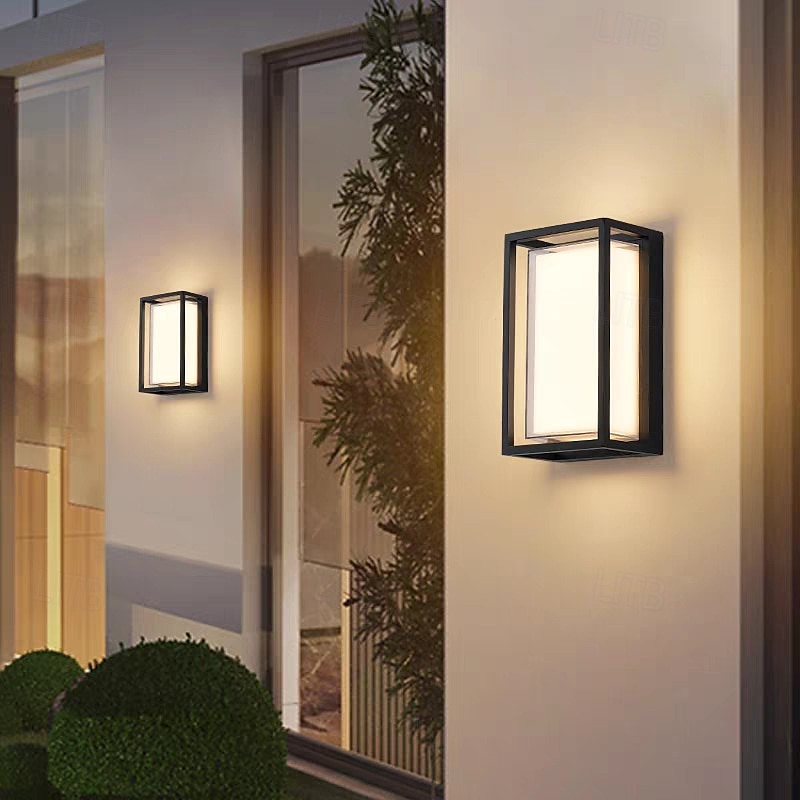 Lampada da parete a LED impermeabile per esterni in lega di alluminio e vari stili di lampada da parete moderna per cortili di ville del 2025 a $116.99 –P6