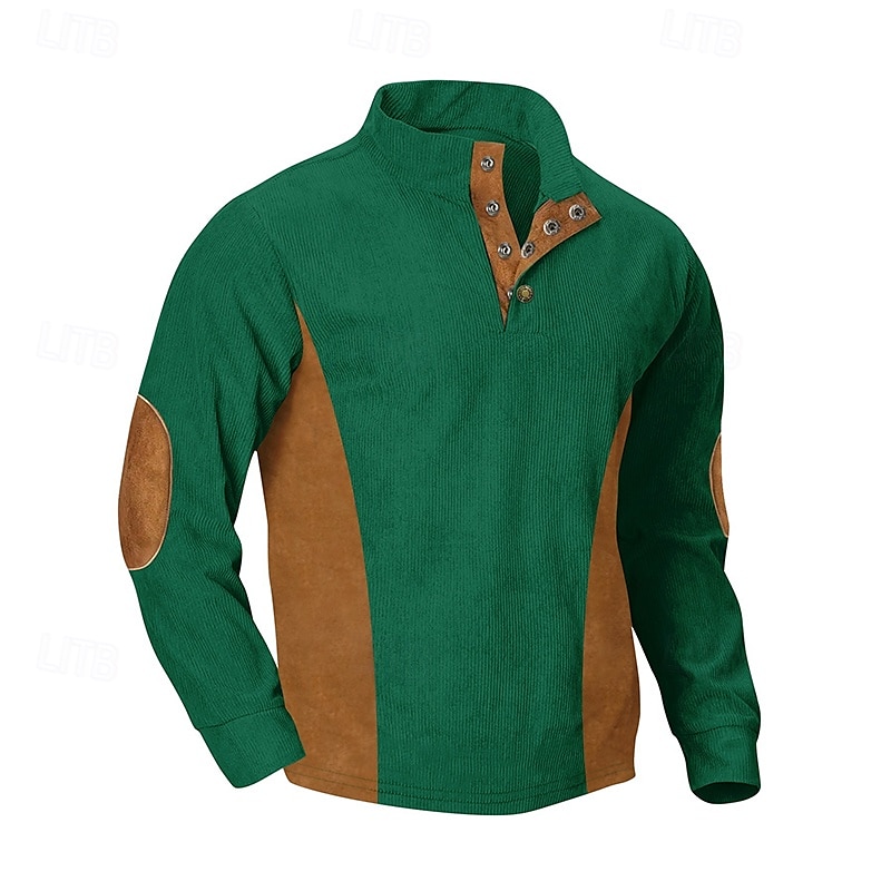 Herren Reißverschluss-Sweatshirt Aprikose Schwarz Weiß Rote Blau Stehkragen Einfach Farbblock Sport & Outdoor Lässig Täglich Streetwear Cool Sportbekleidung Frühling & Herbst Bekleidung 2025 - $25.99 –P3