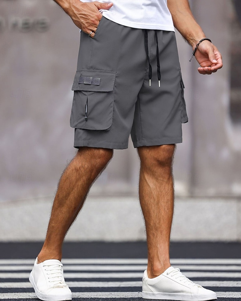 Per uomo Pantaloncini cargo Shorts Pantaloncini Estivi Coulisse Elastico in vita Multi-tasche Semplice Comodità Indossabile Lunghezza al ginocchio All'aperto Sport Quotidiano Moda Casual Nero Verde del 2025 a $20.99 –P10