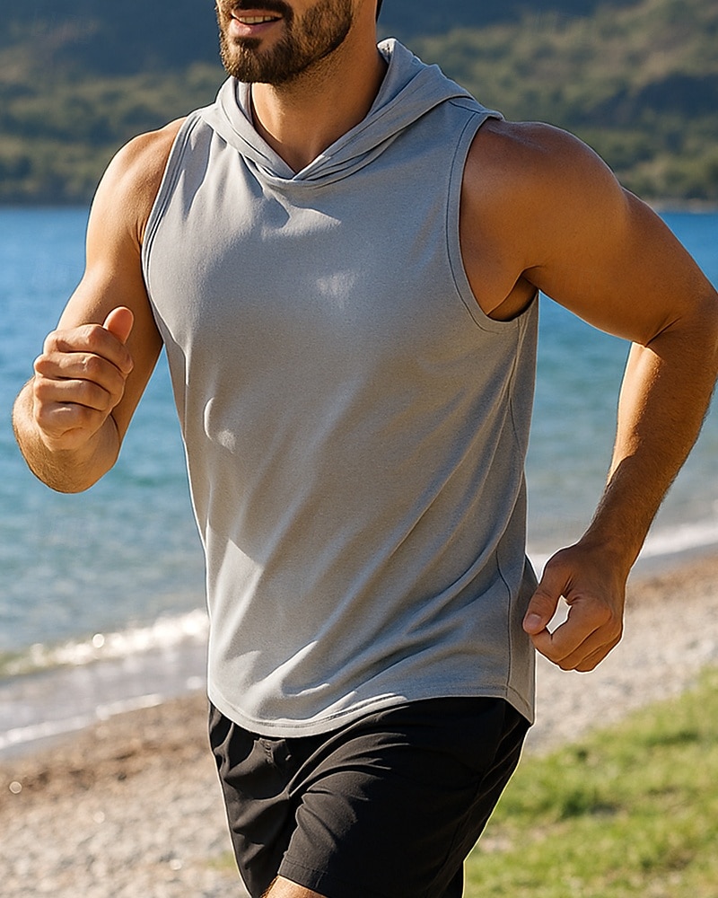 Per uomo Canotta da corsa Canotta da palestra Senza Maniche Top Traspirante Asciugatura Rapida Leggero Allenamento in Palestra Tennis Golf abbigliamento sportivo Abbigliamento sportivo Tinta unita del 2025 a $11.19 –P1