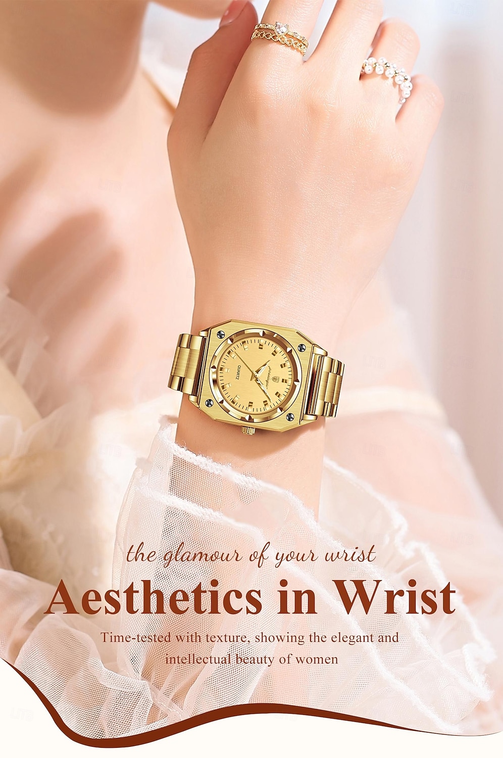 Luxury Elegant Square Ladies Watch Waterproof Luminous Watch for Woman Stainless Steel Quartz Women's Watches 2025 - €29.89 –P1