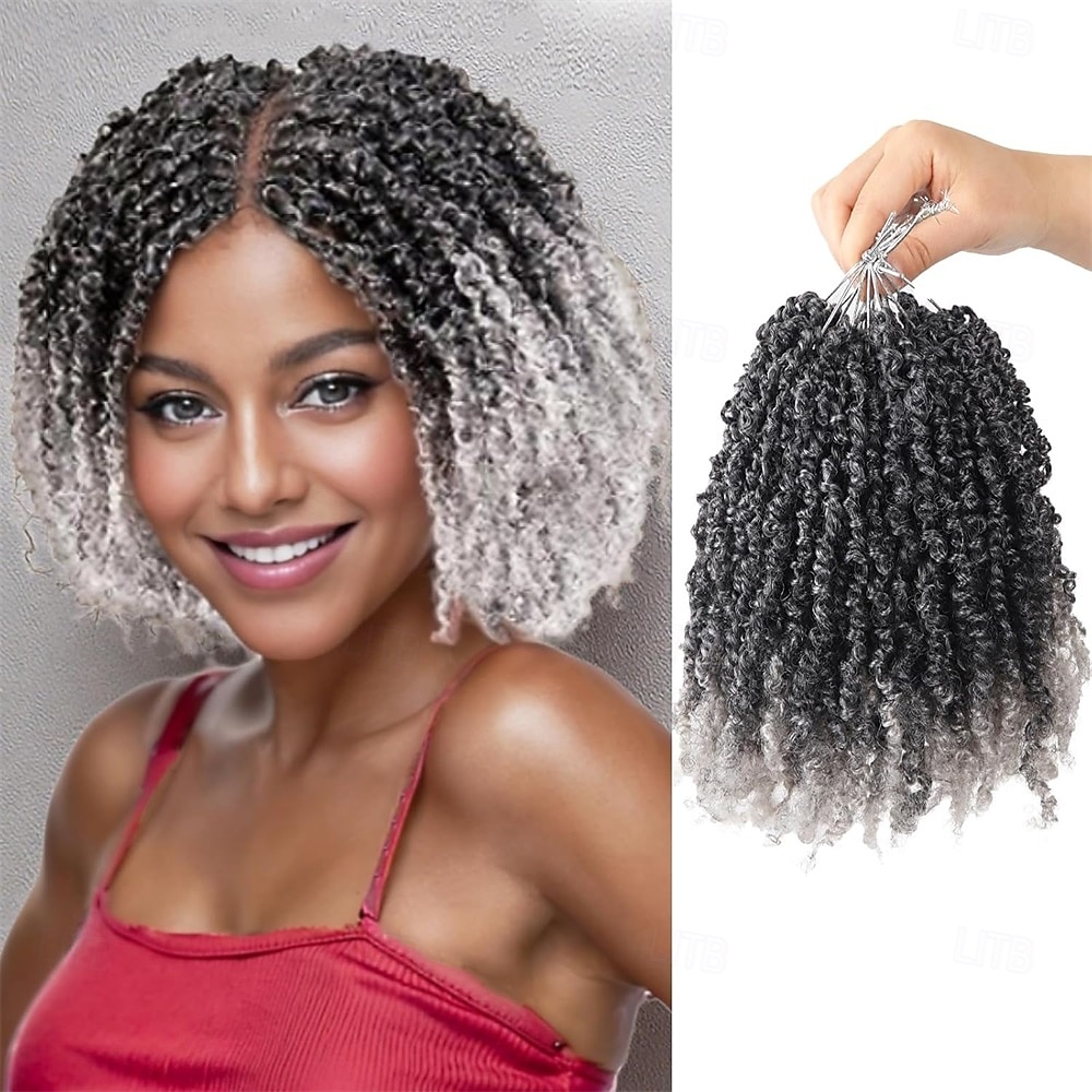 włosy szydełkowe yaki wstępnie zapętlone skręcane brązowe wiosenne mini włosy szydełkowe 8 cali 9 opakowań pasja twist z lokami syntetyczne przedłużki do włosów 2026 - $58.99 –P5