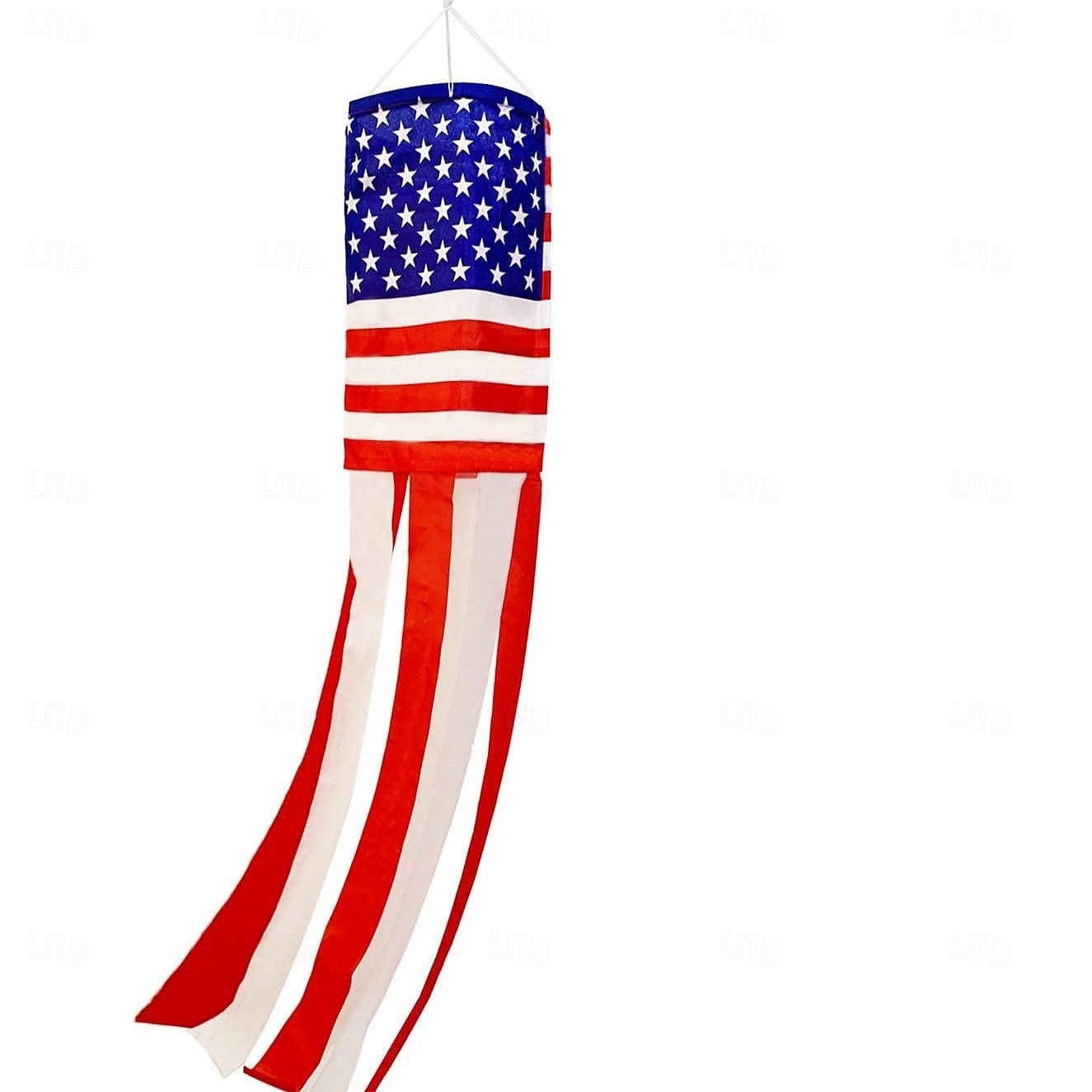 4. Juli Dekorationen Amerikanischer Windsock schwer belastbar patriotische 4. Juli Außenanlage Dekor Flagge USA Windsock Sterne rot weiß blau Dekor für den Unabhängigkeitstag außen 2026 - $9.99 –P1