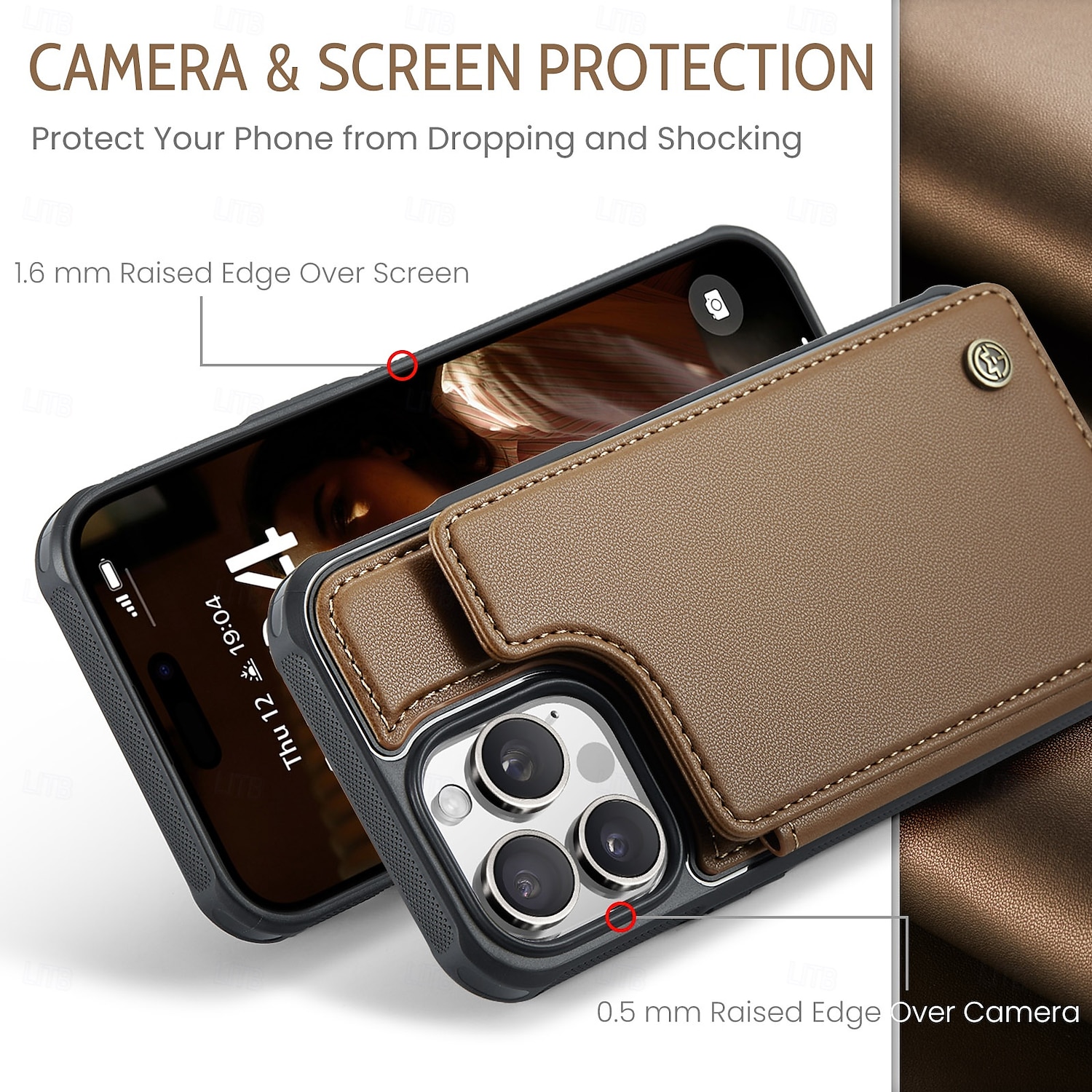 2025年 電話 ケース 用途 iPhone 16 Proマックス iPhone15 iPhone 14 13 12 11 Pro Max Plus フリップカバー キックスタンド 耐衝撃 TPU PUレザー コレクション – $17.99 –P3