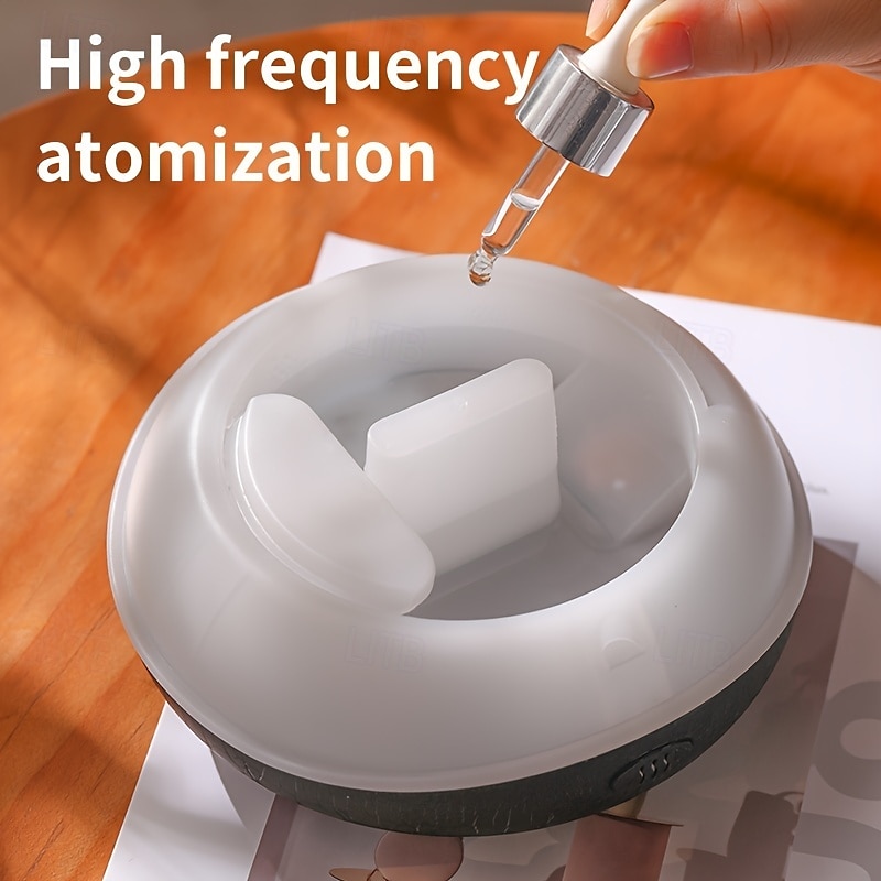 Humidificateur d'aromathérapie alimenté par USB avec 7 lumières de couleur - diffuseur d'huiles essentielles effet flamme conception sans filtre pour une ambiance de chambre relaxante de 2025 ? $36.99 –P7