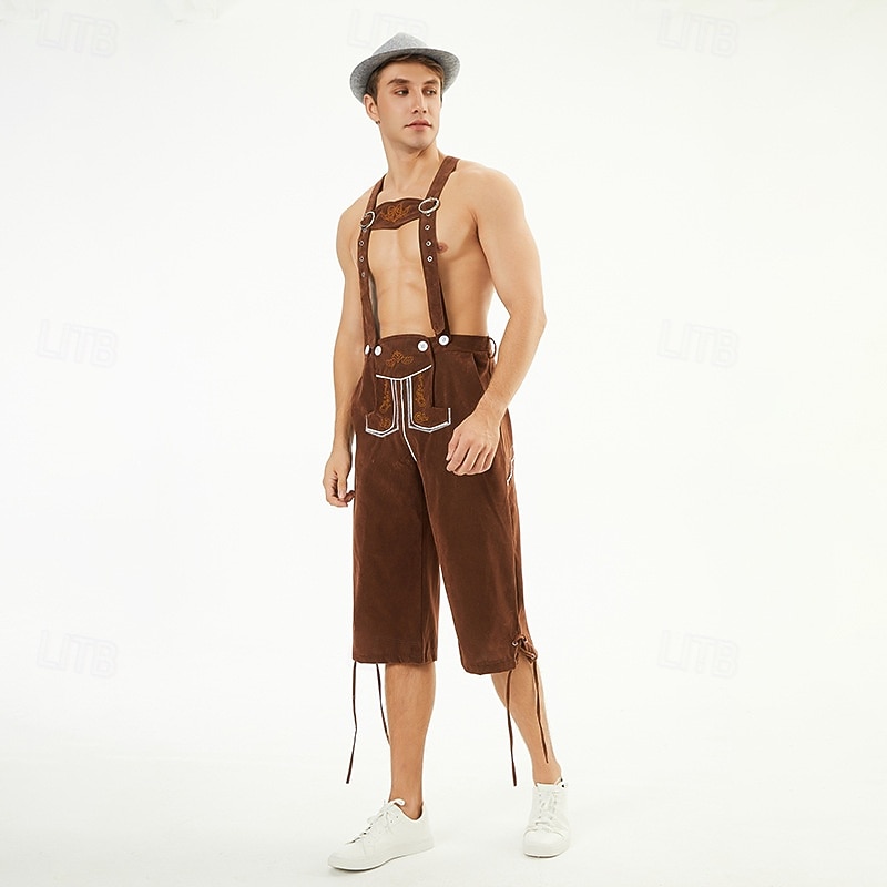 Oktoberfest Lederhosen Cappello alpino Bavarese Tedesco Alpino Prati Per uomo Feste Festa della birra Panno in stile tradizionale del 2026 a $38.99 –P4