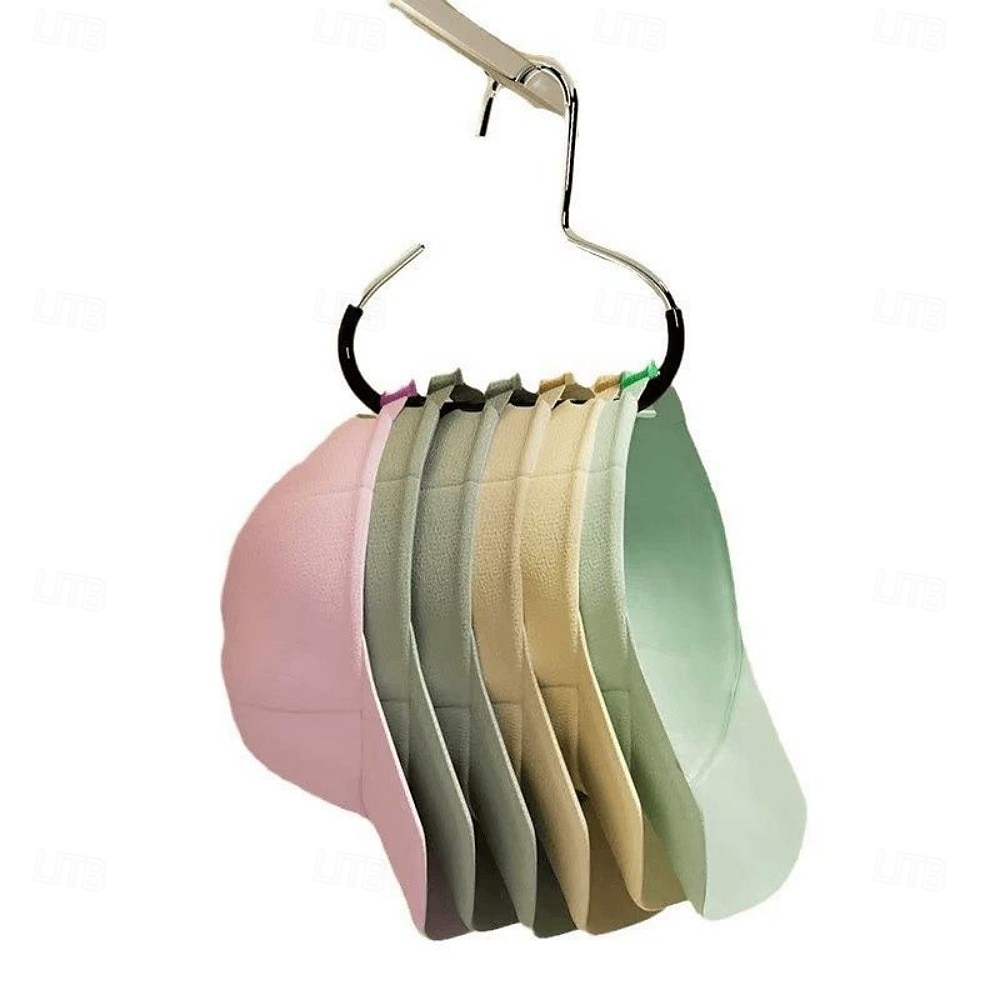 Lot de 4 cintres pour chapeaux pour placard, sangle de support de casquette de baseball suspendue avec crochets, support de rangement pour chapeaux de camionneur, écharpes, cravates, présentoir de 2025 ? $5.99 –P6
