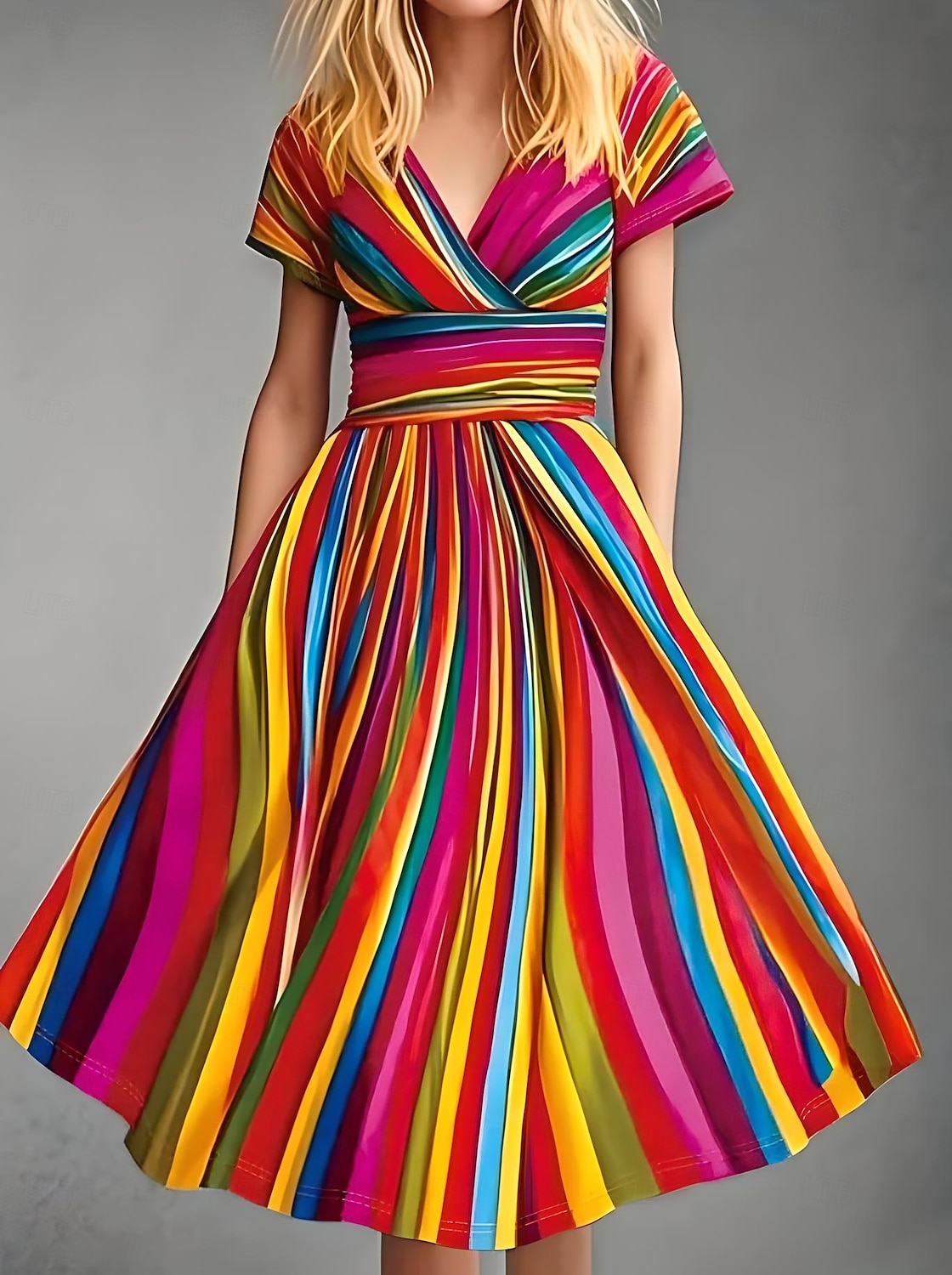 Femmes Robe Midi Robe fourreau Robe Portefeuille Robe d'Été Robe d'été Vacances Fête Occasionnel Quotidien Fête Sortir Coupe régulière A Ombre Graphique Géométrique Demi Manches Col en V Rose Claire de 2025 ? $27.99 –P3
