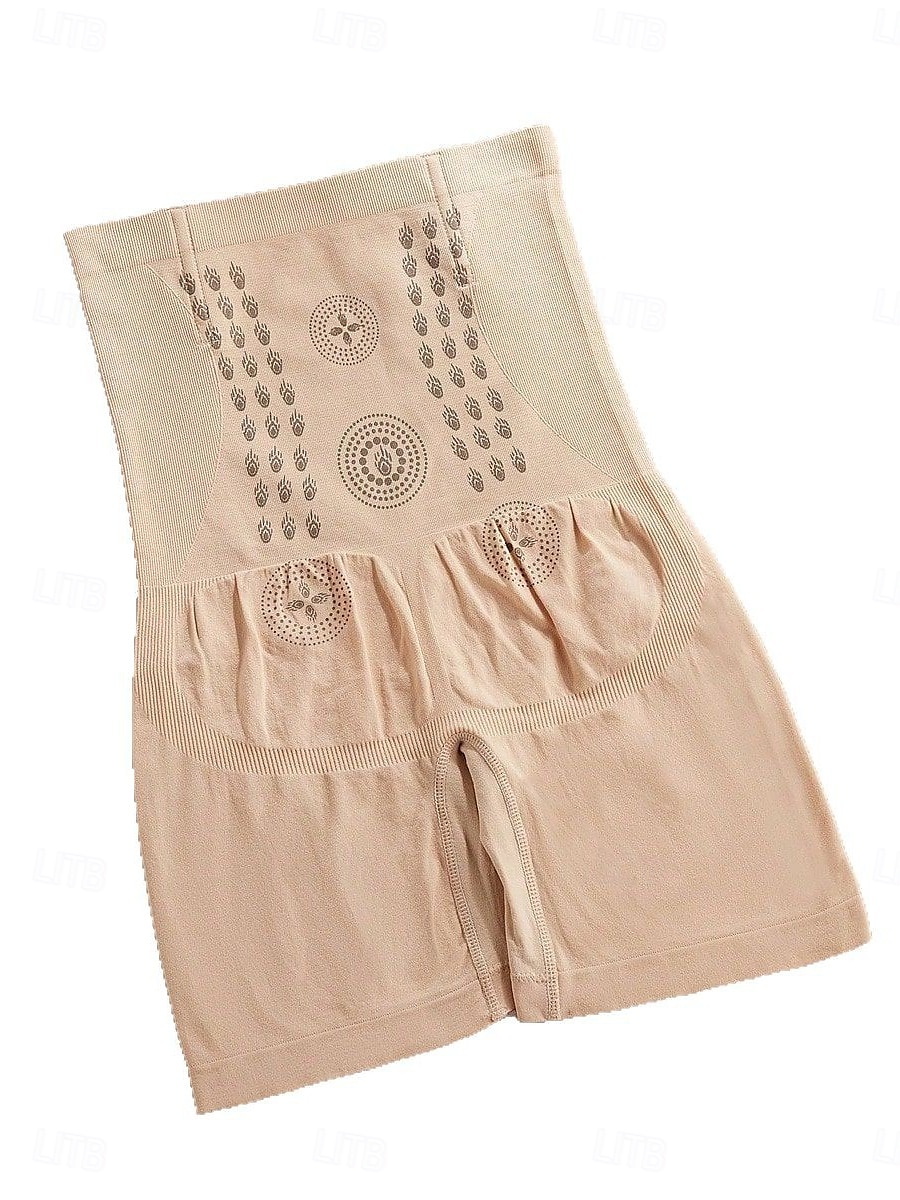 Dames Corrigerend ondergoed Corrigerend ondergoed Korte Hoge taille Effen Elastische tailleband Zacht Comfortabel Hoge Elasticiteit Yoga Cuticolor Grijs Zwart Bruin Zomer Lente Strak 2026 - $12.99 –P7