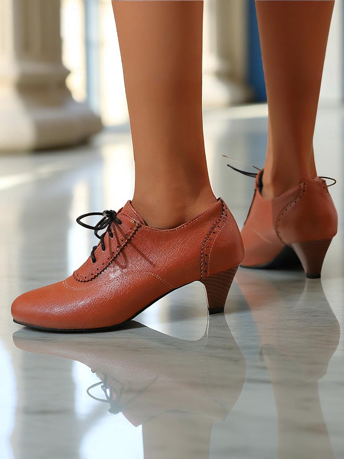 womens brown dress shoes low heel NOLA | Women's pump, in black and leather comfortable and soft Women's Brown Dress Shoes-Dream Pairs