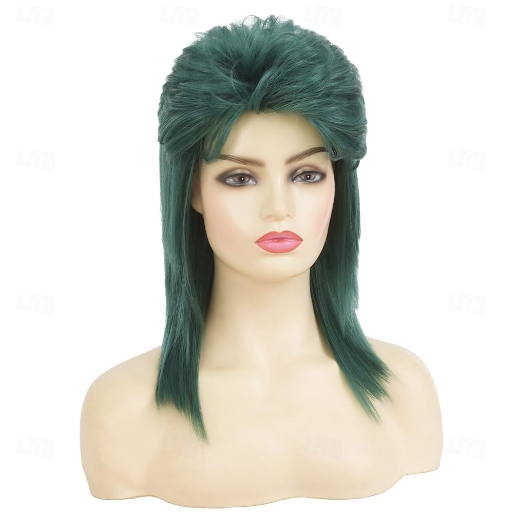 Parrucche Mullet per Donne Ricce Morbide Resistenti al Calore Capelli Lunghezza Spalla Parrucca Cosplay da Rocker degli Anni '80 Parrucche di Halloween del 2025 a $25.99 –P6