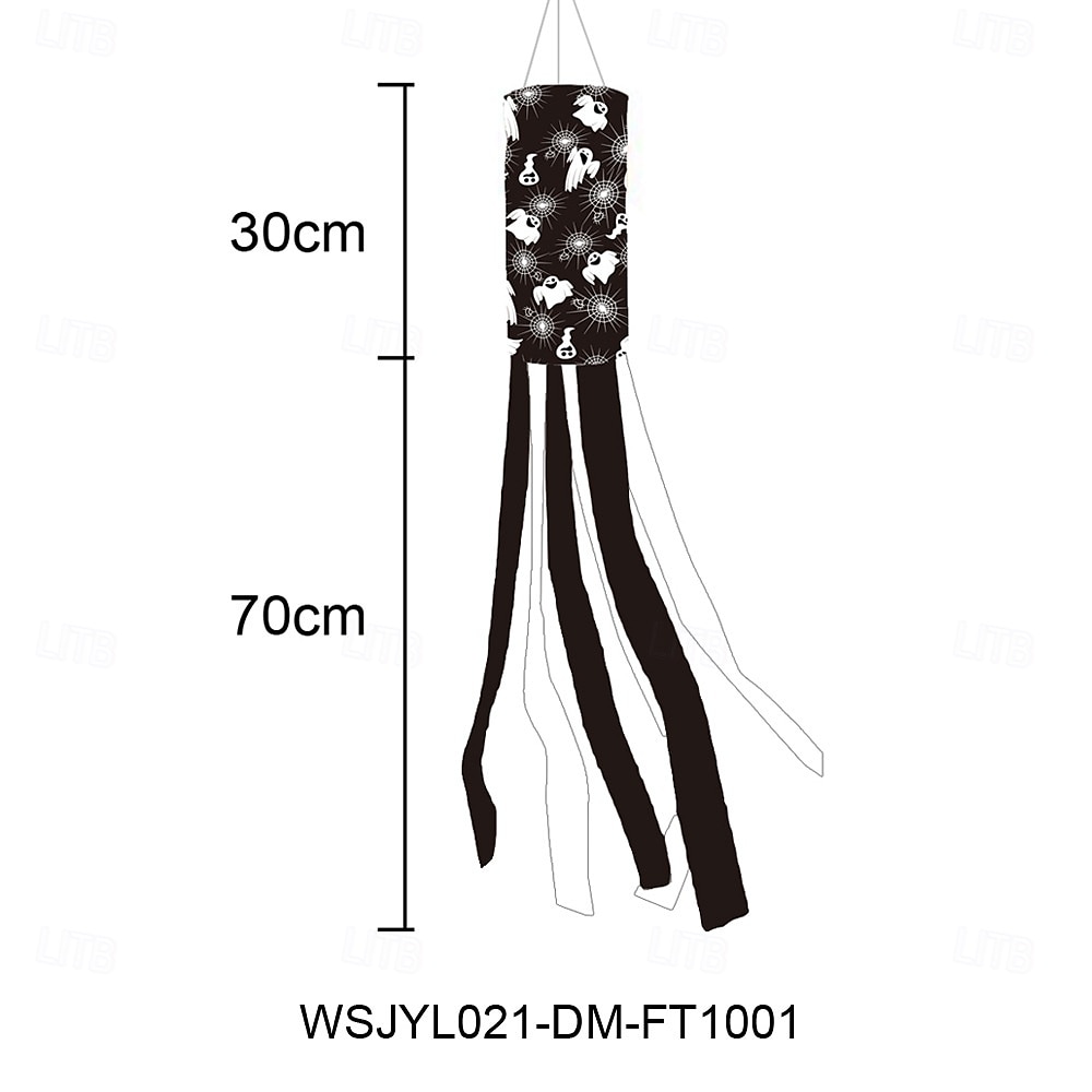 Halloween Windsocks Scary Halloween Hanging Windsock Flag Halloween Decorations for Outdoor Indoor Garden Home Yard Party Supplies 2025 - $5.99 –P4