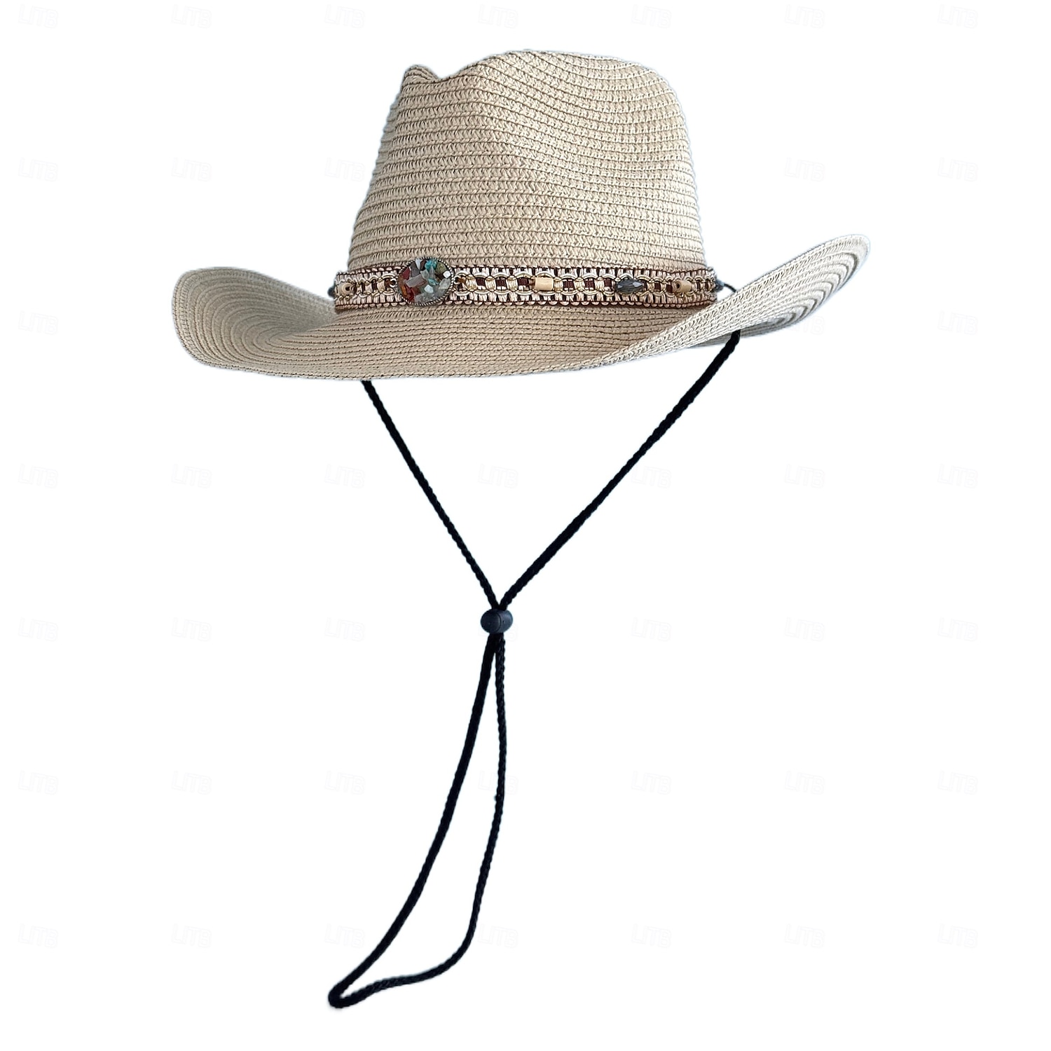 retró divatos cowboy kalapok retró divatos nagy ereszű, ívelt szélű, kemény szalma western cowboy kalapok utazáshoz mindenféle strandkalap férfiaknak és nőknek 2025 - $16.99 –P6