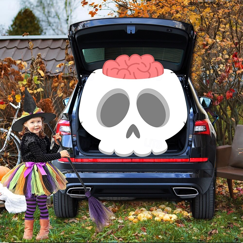 Halloween Trunk Treat Car Banner Car Decoration,Ghost Halloween Decorations Halloween Fabric Car Decoration Halloween Car Trunk Decoration Ghost Pumpkin Wall Covering 2025 - $24.99 –P1