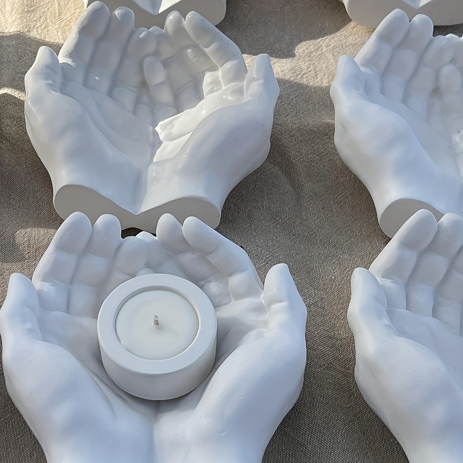 Moule en silicone multifonctionnel en forme de main - idéal pour la fabrication de bijoux en résine, de bougies, de plantes succulentes et de décorations créatives pour la maison - kit de bricolage de 2025 ? $11.99 –P5