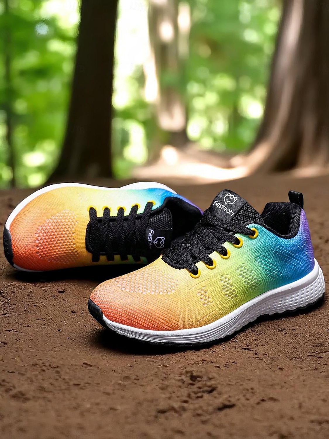 Women's Rainbow Gradient Running Shoes, Lightweight Breathable Sneakers for Sports, Jogging and Outdoor Activities 2025 - $24.99 –P2