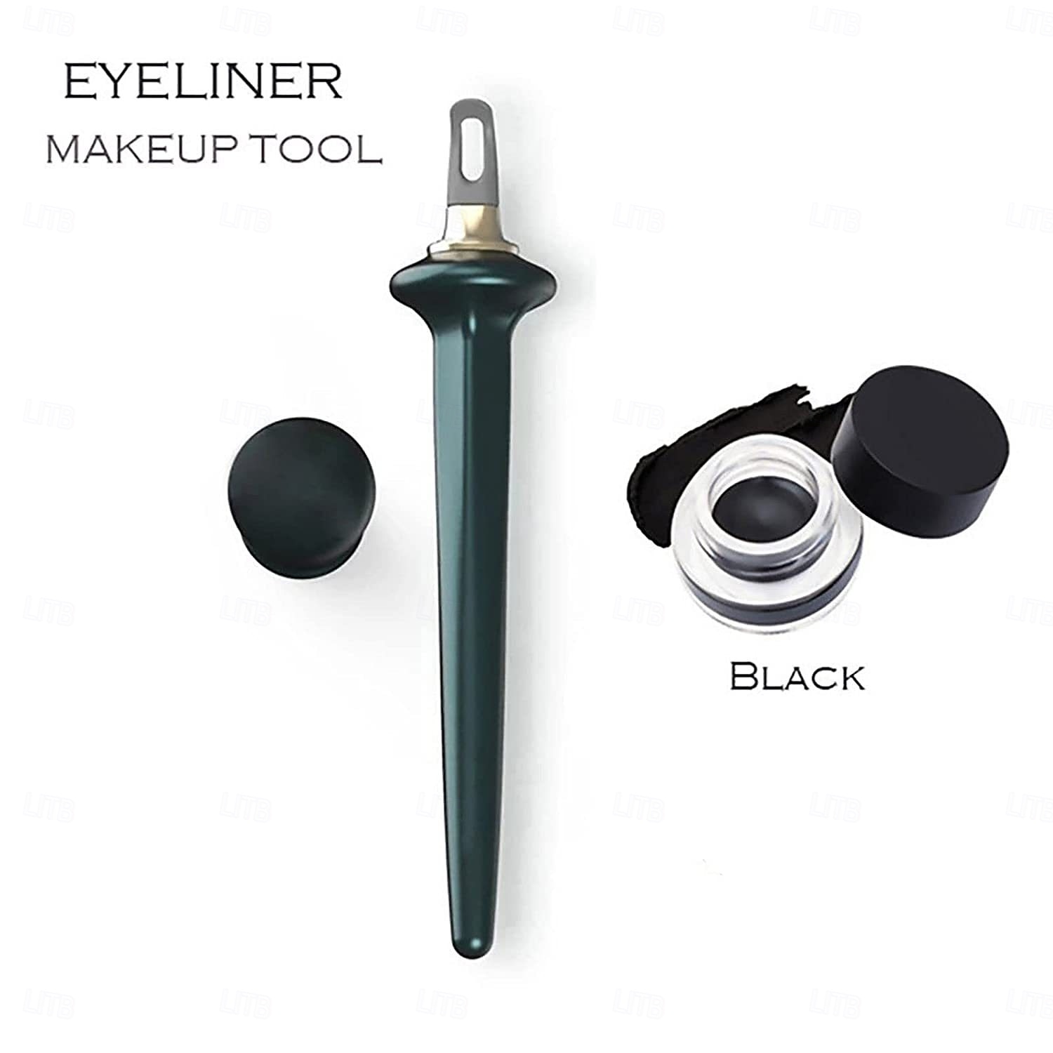 arcbelle Eyeliner-Set – Mehrzweck-Make-up-Anwendungstool, leicht aufzutragender Eyeliner-Stift mit Silikon-Tool für präzises Auftragen von Augen und Lippen 2025 - $15.99 –P4