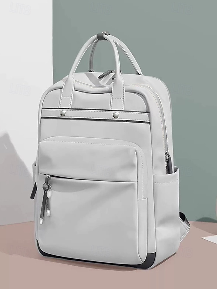 Vannavvisende ryggsekk for kvinner med stor kapasitet, dobbeltlagsdesign og bagasjerom, stilig og praktisk for reise, jobb og skole 2025 - $42.99 –P4