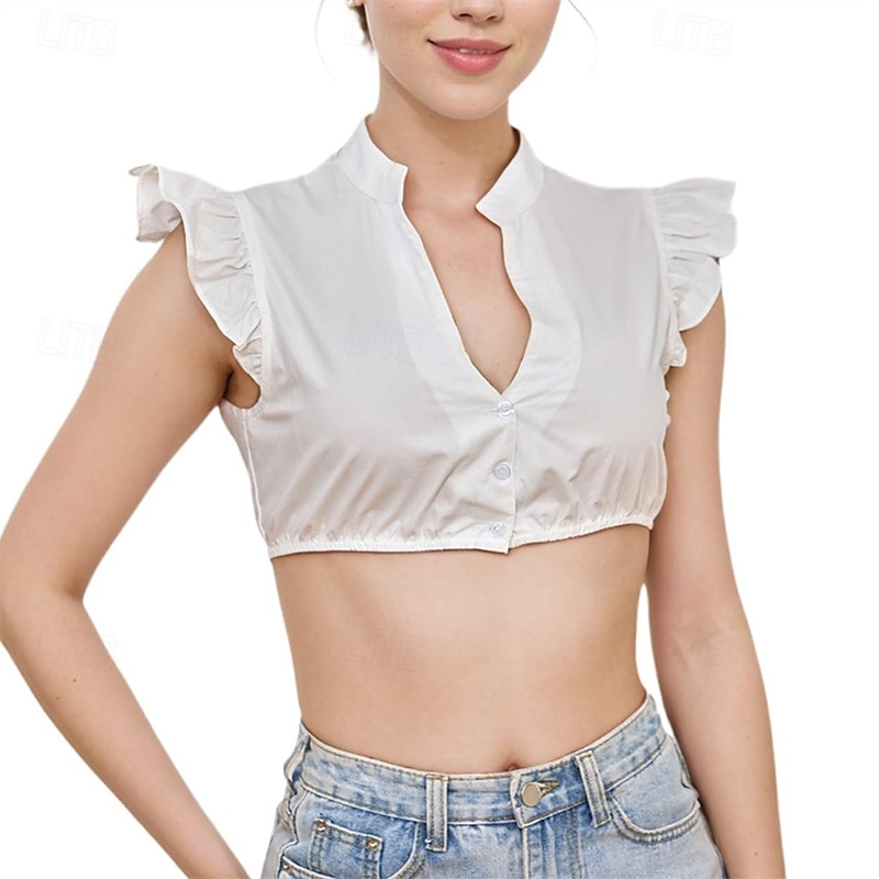 Oktoberfest Dirndl blúz Szobalány bajor Német Meadows Női Farsang Sörfesztivál Hagyományos stílusú ruha Blúz 2025 - $24.99 –P1