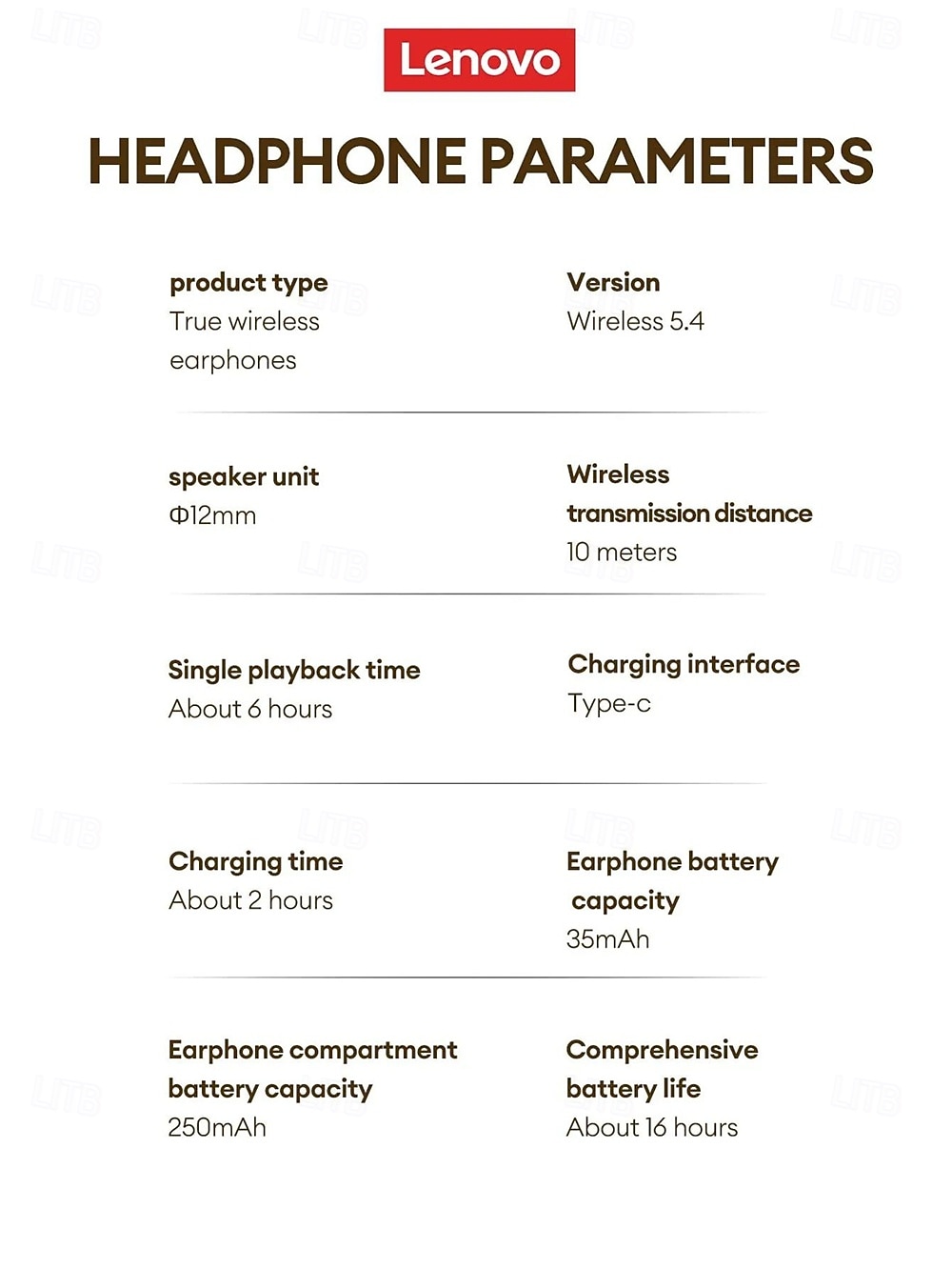 Origina Lenovo LP25 Bluetooth V5.4 Earphones Multi-function Ear-clip Design Headphones Fast Charging with Type-C Port Earbuds 2025 - $27.99 –P17