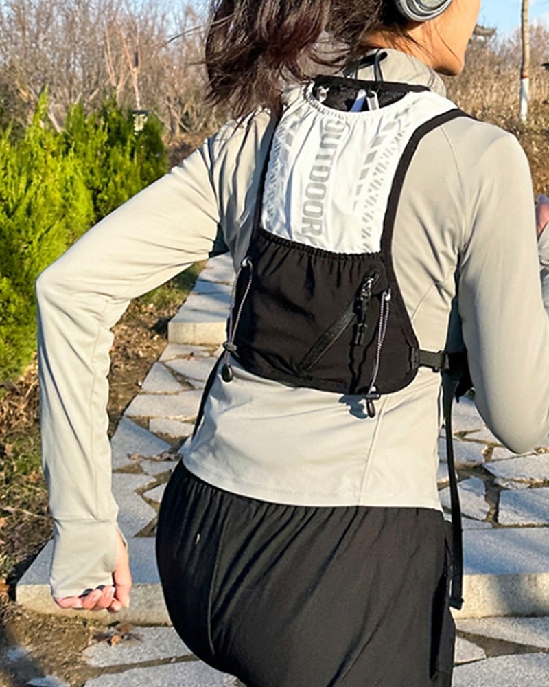 Hardloopvest Waterpakket Hydratatievest Armverwarmers waterdicht Sneldrogend Lichtgewicht Polyester voor marathonloop Wandelen Joggen 2025 - $20.99 –P4