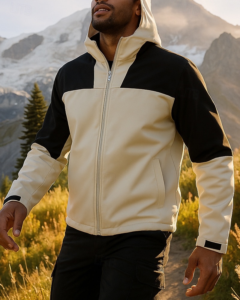 Муж. Куртка для туризма и прогулок Спортивная куртка Дождевик На открытом воздухе Водонепроницаемость Быстровысыхающий Легкость Дышащий Походная одежда Походная одежда Весна Осень Жакет 2026 - $42.99 –P1