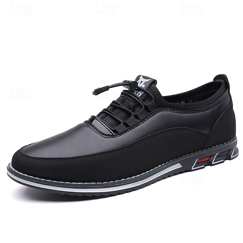 Men's Beige and Black Athletic Sneakers with Elastic Lace-Up Design and Cushioned Sole – Comfortable and Stylish Sports Footwear for Casual Wear, Running, and Outdoor Activities 2025 - $34.99 –P1