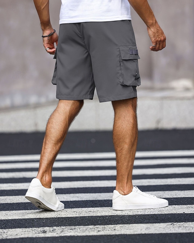 Per uomo Pantaloncini cargo Shorts Pantaloncini Estivi Coulisse Elastico in vita Multi-tasche Semplice Comodità Indossabile Lunghezza al ginocchio All'aperto Sport Quotidiano Moda Casual Nero Verde del 2025 a $20.99 –P11