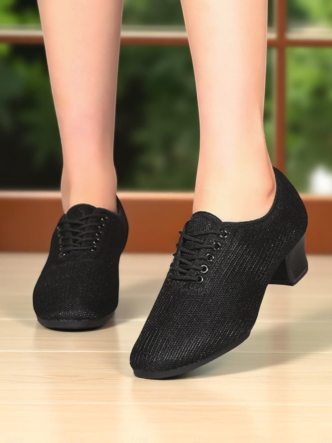 Women's Mesh Lace-Up Ballroom Dance Shoes with Low Heel, Breathable Professional Practice Footwear for Latin and Waltz Performance 2025 - $29.99 –P5