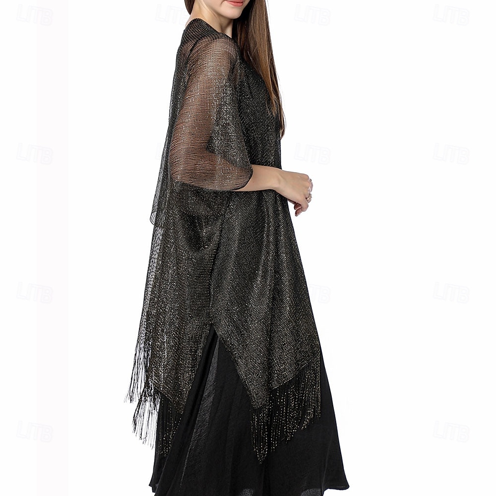Capa Elegante de Proteção Solar para Mulheres com Mangas Curtas em Seda Imitada com Cor Pura para Casamento de Verão de 2025 por $20.99 –P3