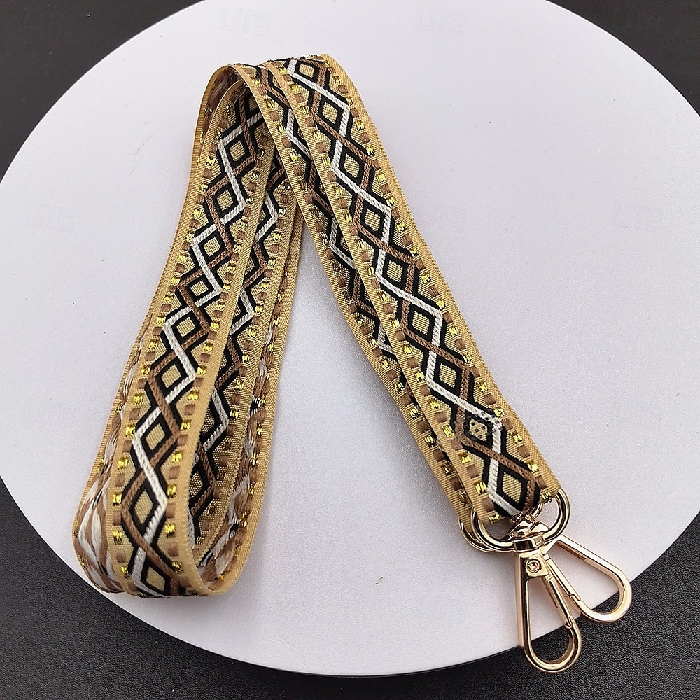 Nový nastavitelný řetízek na mobilní telefon, dlouhý crossbody popruh přes rameno, závěsný řetízek s retro totemovým vzorem, závěsná dekorace, zavěšení na krk, široký látkový popruh 2025 - $11.99 –P5