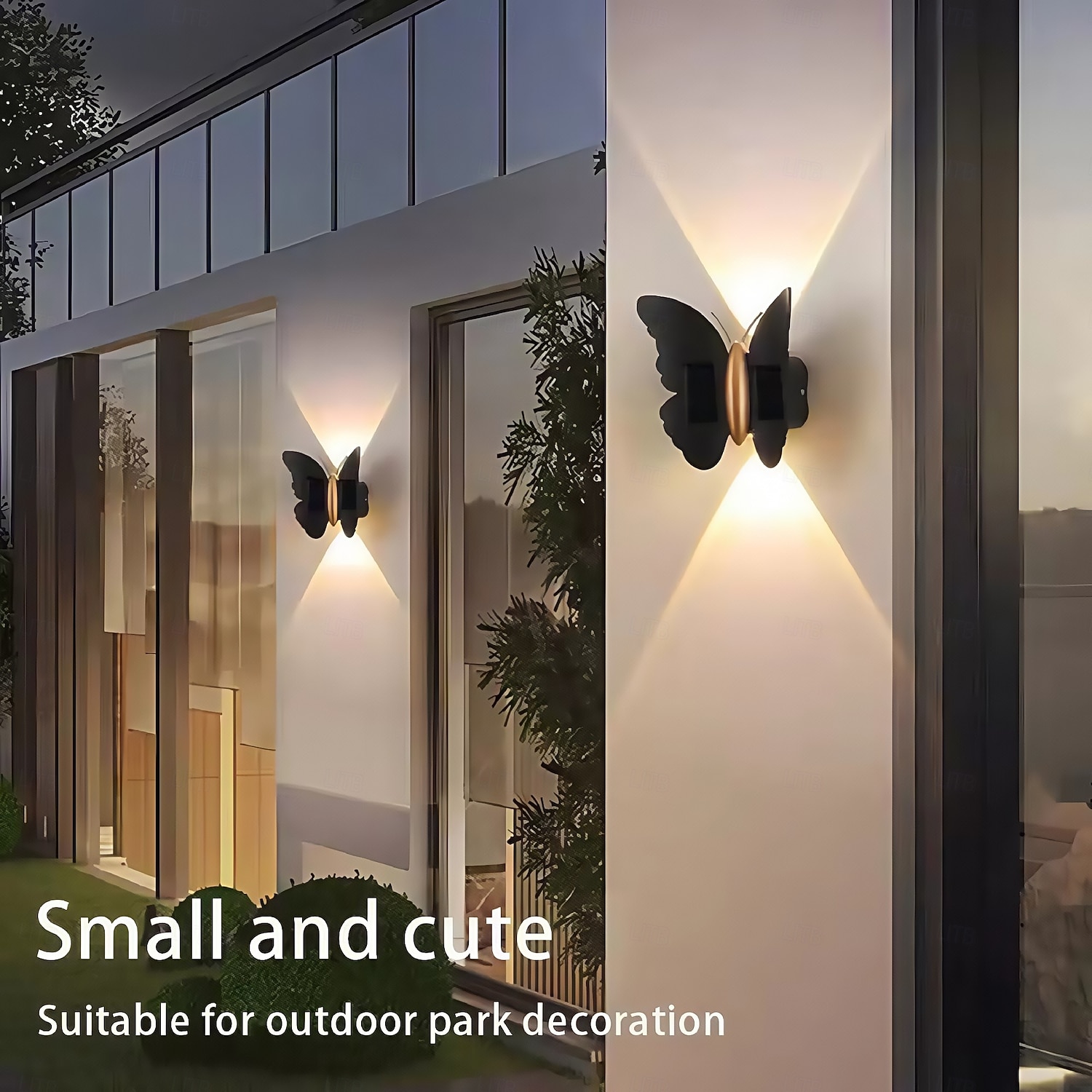 Butterfly Solar Wall Light Outdoor Wall Lantern Motion Sensor Outside Yard Lamp Auto On/Off LED Induction Lamp for Fence Patio  1PC 2026 - $23.99 –P4