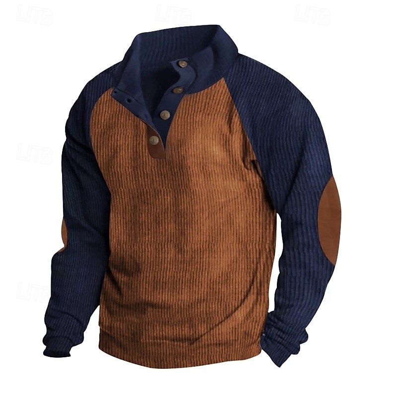 Homens Moletom com zíper Moletom Zip Moletom com capuz Adamascado Khaki claro. Preto Vinho Verde Tropa Colarinho Clerical Bloco de cor Zip Up Bloco de cor Desportos e Ar livre Casual Diário Roupa de de 2025 por $32.99 –P6