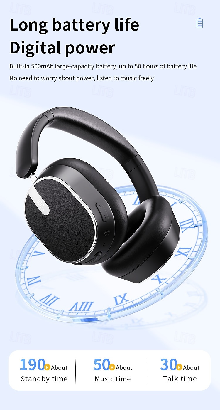 Hybrid Active Noise Cancelling Headphones Wireless Over Ear Bluetooth Headphones Foldable Wireless Headset 60H Playtime Hi-Res Audio Deep Bass Memory Foam Ear Cups Perfect for Travel & Office 2025 - $47.99 –P12