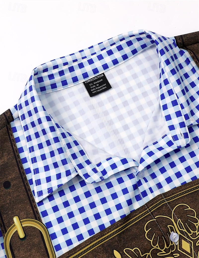 Camicie hawaiane Camicia Aloha bavarese Monaco Tedesco Alpino Grafico per Per uomo Adulti Stampa 3D  per Carnevale Birra Oktoberfest Spiaggia Vacanza Feste del 2026 a $23.99 –P8