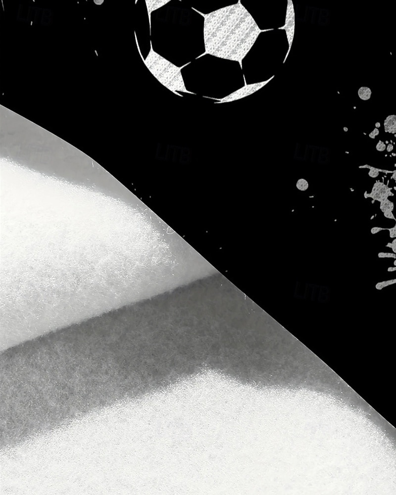 Pojkar 3D Fotboll Huvtröja Långärmad Vår Höst Mode Streetwear Barn 4-12 år Huva Utomhus Ledigt Dagligen Normal 2025 - $18.99 –P4