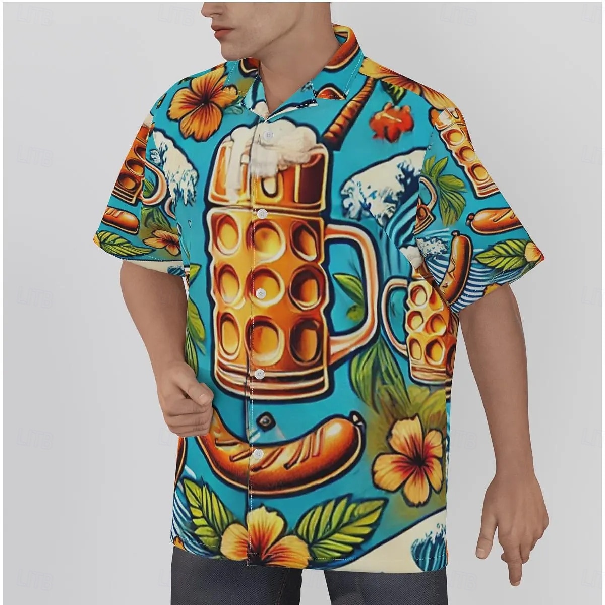 Camicie hawaiane Camicia Aloha bavarese Monaco Tedesco Alpino Grafico per Per uomo Adulti Stampa 3D  per Carnevale Birra Oktoberfest Spiaggia Vacanza Feste del 2026 a $23.99 –P2