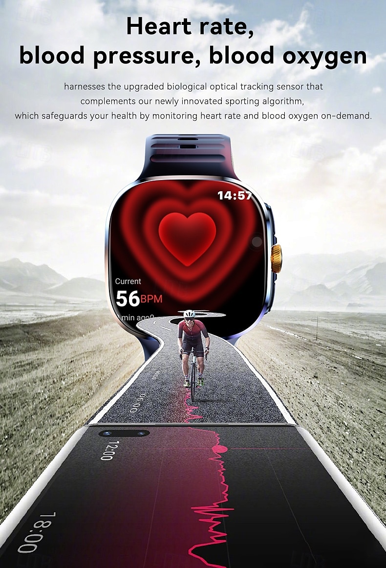 IMOSI Android Smart Watch Men GPS 3GB RAM/32G ROM Storage HD Dual Camera NFC 2G 4G SIM Card WIFI Wireless Fast Internet Access 2025 - $139.99 –P8