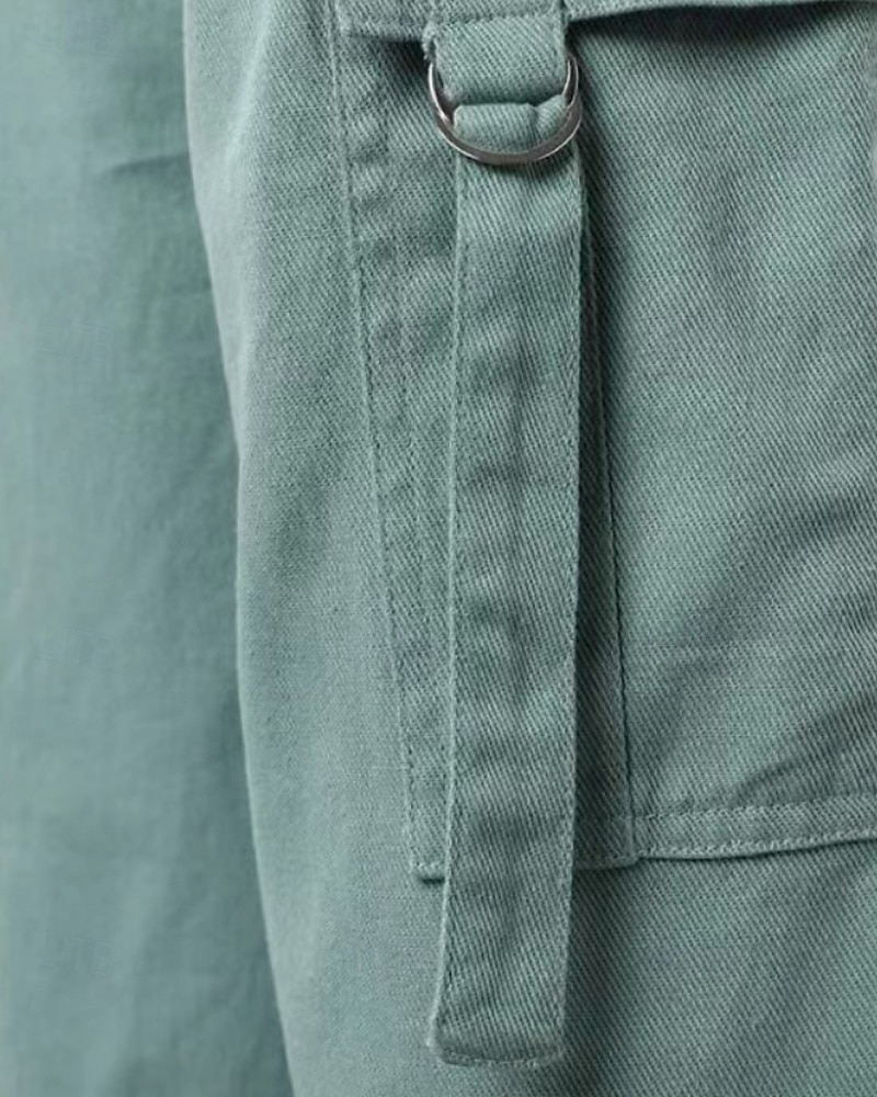 Women's Cargo Pants Fashion Streetwear Full Length Natural Plain Pocket Comfy Outdoor Comfortable Outdoor Vacation Holiday Dark Grey Green Fall Regular Fit 2026 - $36.99 –P6