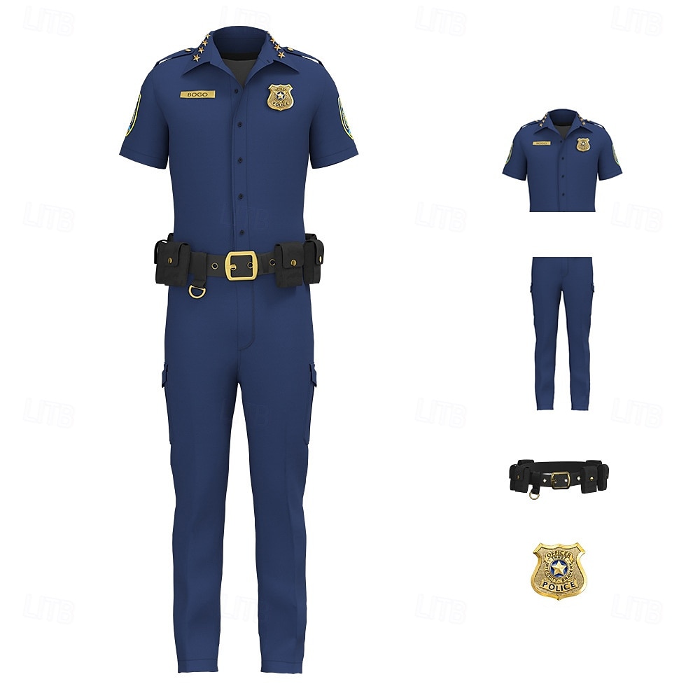 Tierdetektiv Polizei Hase Outfits Kostüm Bodysuits Abenteuerfilm Cosplay for Unisex Kinder Erwachsene Halloween Karneval Leistung Pädagogisches Ankleiden Verkleidung für Schulveranstaltungen 2026 - $87.99 –P9