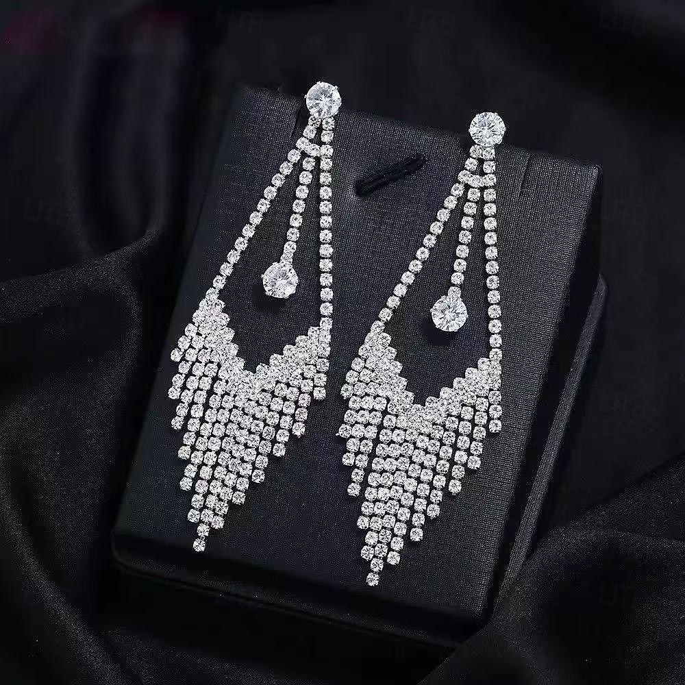Per donna Orecchini a perno Tropicale Gioia Tropicale Elegante Orecchini Gioielli Argento Per Feste del 2026 a $11.49 –P5