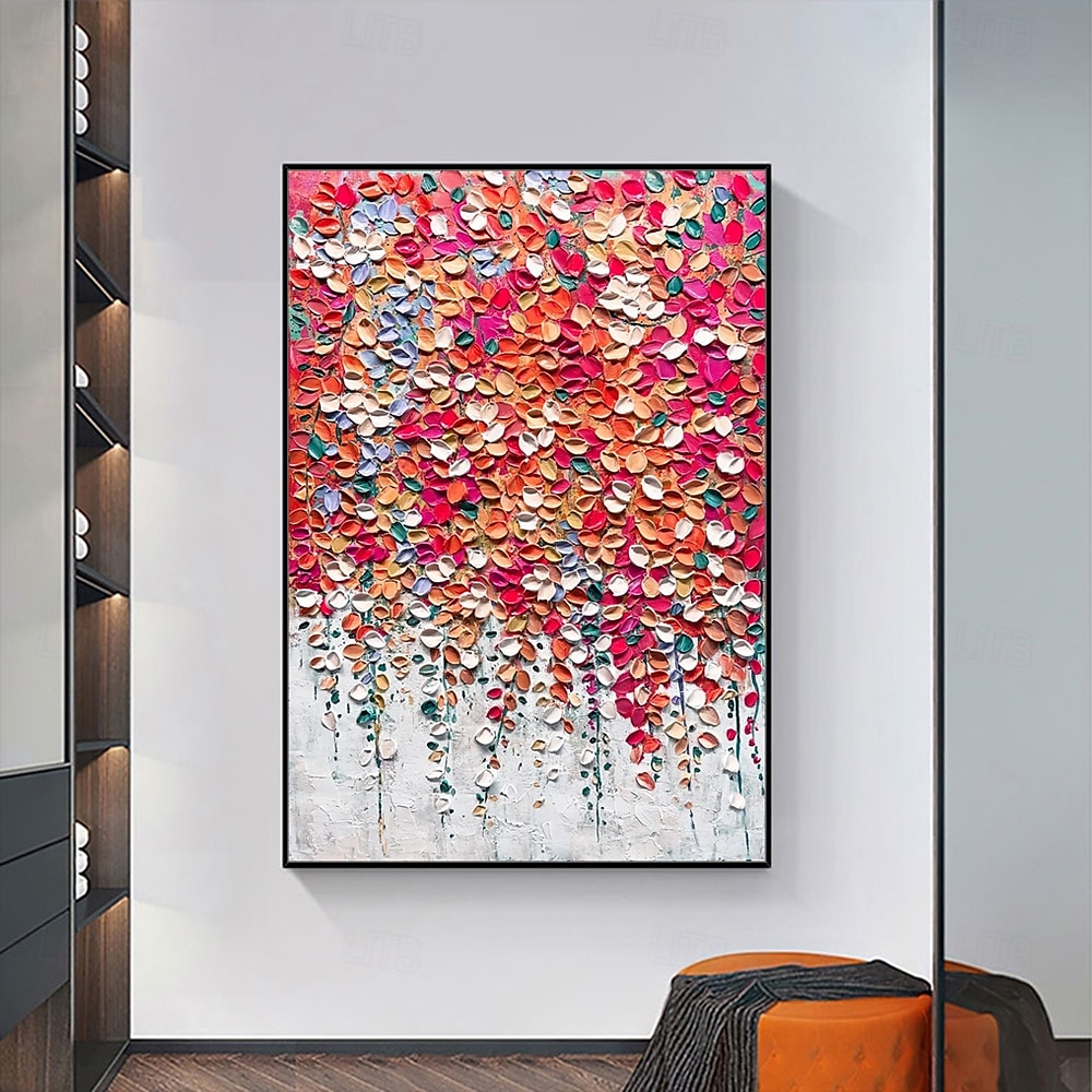 Mintura Handmade 3D Abstract Red Flower Oil Paintings On Canvas Modern Wall Art Room Decoration Texture Picture For Home Decor Rolled Frameless Unstretched Painting 2025 - $91.99 –P5