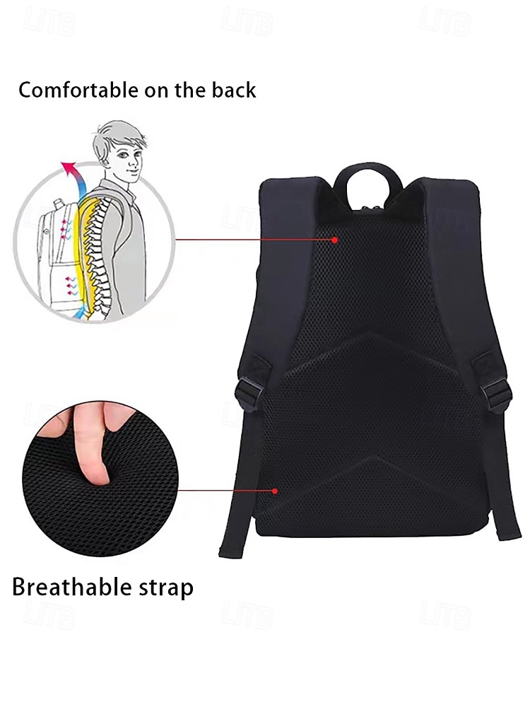 Kid's Dog Print Backpack by Vincent Hie– Double Layer School Bag with Large Capacity and Side Pockets, Cute Puppy Design for Boys and Girls 2026 - $24.99 –P5