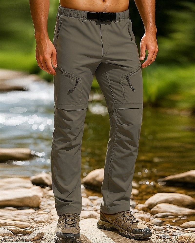 Herren Wanderhosen Frühling Herbst Außen Normale Passform Wasserdicht Schnelltrocknend Leicht Atmungsaktiv Hosen Kordelzug Tasche Elastischer Bund Schwarz Armeegrün Camping / Wandern Golfspiel Laufen 2026 - $31.99 –P6