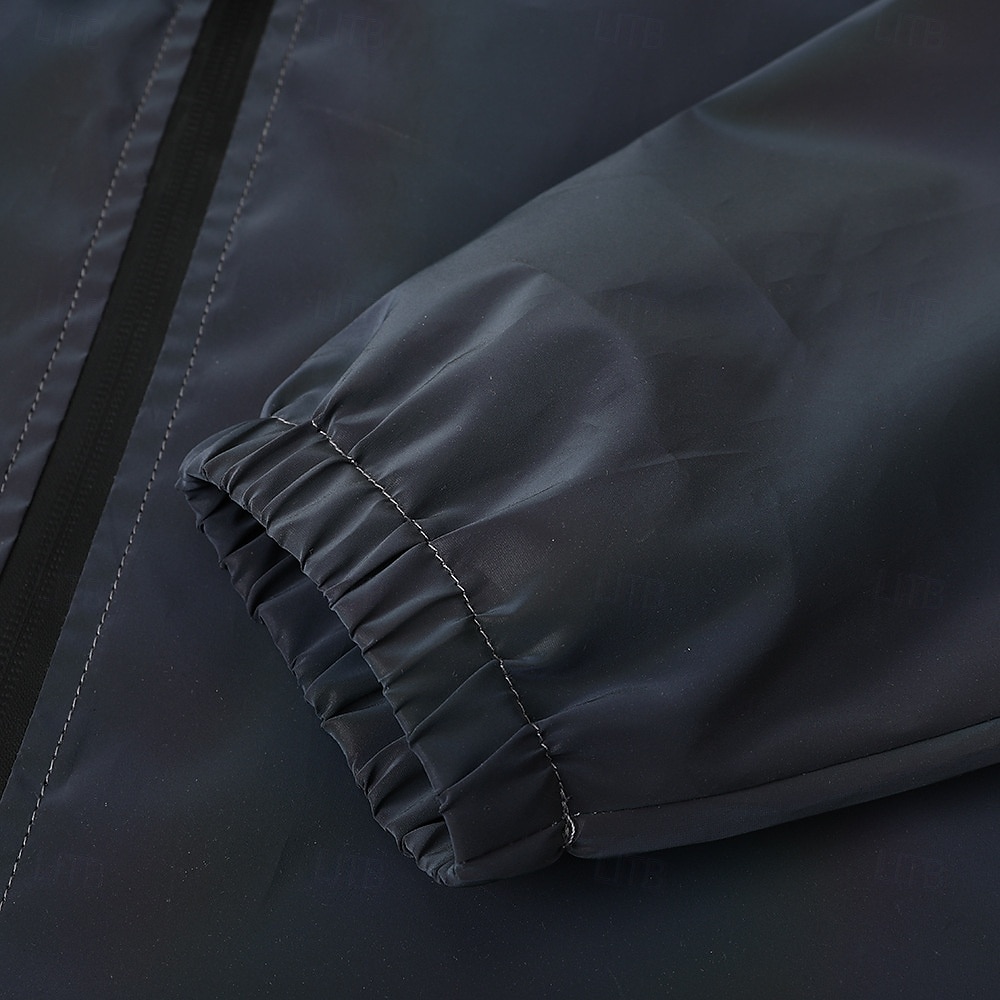 Pánské Reflexní bunda Sporty a outdoor Denní Reflexní Rüzgarlık Kapsy Kapuce Jaro & podzim Pevná barva Aktivní Módní Mikina Standardní Šedá Saka 2025 - $52.99 –P7