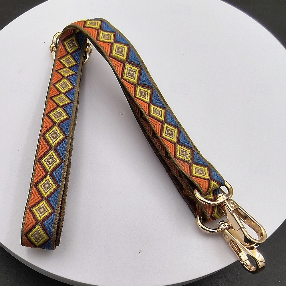 Nový nastavitelný řetízek na mobilní telefon, dlouhý crossbody popruh přes rameno, závěsný řetízek s retro totemovým vzorem, závěsná dekorace, zavěšení na krk, široký látkový popruh 2025 - $11.99 –P6