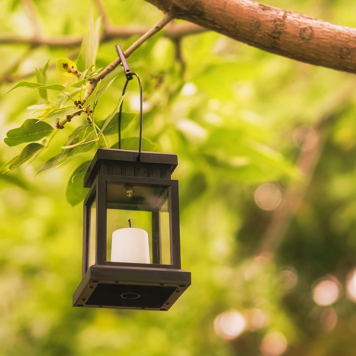 Lanterne solari da esterno impermeabili da giardino, appese, con fiamma tremolante, a LED, senza candele, luci ad energia solare per decorazioni da giardino, tavolo, ombrellone da patio. del 2025 a $15.99 –P7
